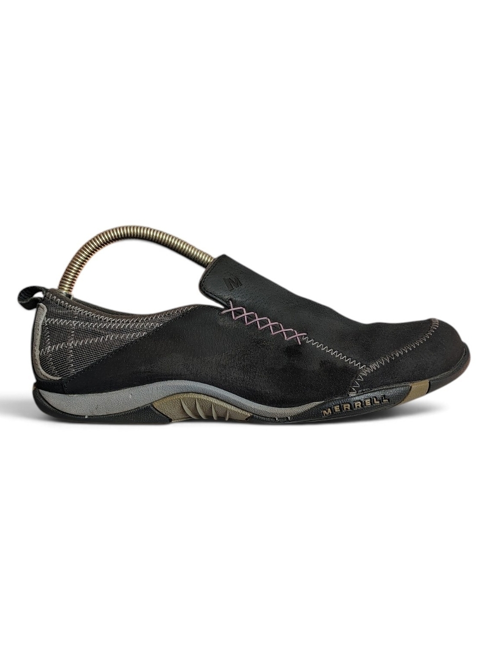 Merrell Bisect Black Suede Slip On Comfort Shoes Gorpcore Women's Size 7.5 M
